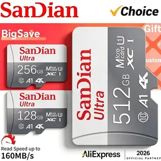 Sandisk Micro SD Karte Card Class10 32GB 64GB 128GB 256GB Speicherkarte