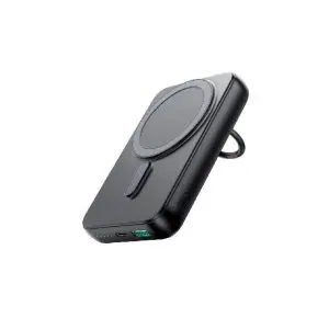 JOYROOM JR-W050 20W Magnetic Wireless Power Bank 10000mAh with Ringhttps Holder - Black