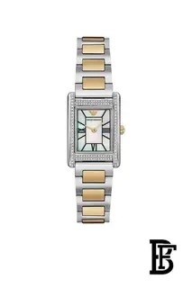 Emporio Armani Genni Women's Watch AR11642, Two-Tone Stainless Steel, Multicolor Dial