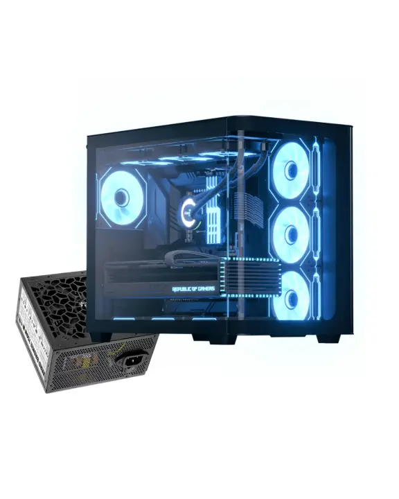 AEROCOOL P500C G BK V1 Mid-Tower Case with AERO BRONZE 750W