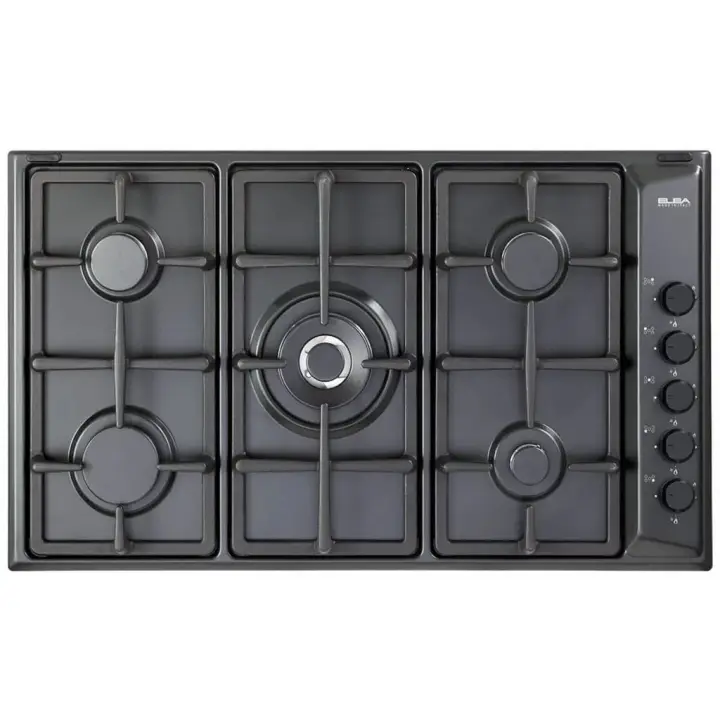 ELBA Alterum Built In Gas Hob, 5 Burners, 90 cm, Black - EN95-545 ANT