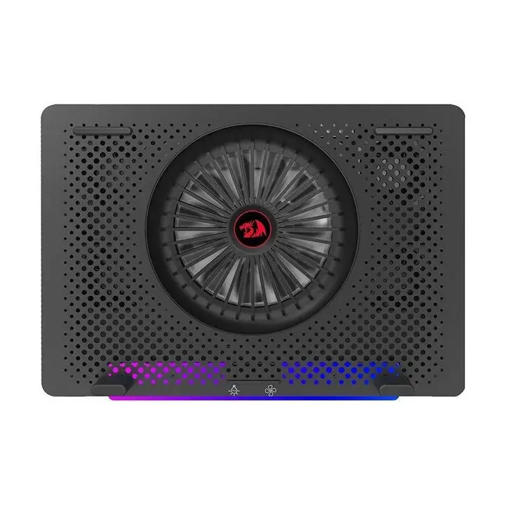 Redragon GCP500 Laptop Cooler 12-15 inch UP To 17.3 RGB - Black