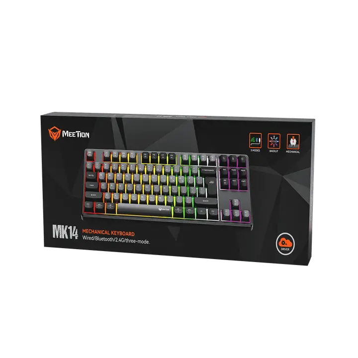 Meetion MK14 TKL Triple-Mode Wireless RGB Mechanical Keyboard