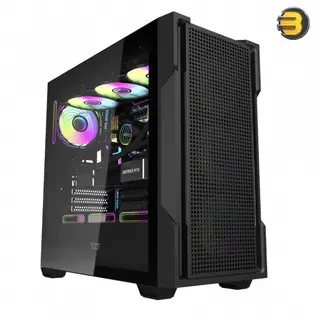 DarkFlash DS900 Mesh ATX Case, 4x DM20 Fans & 750W PSU Bundle