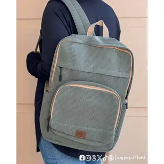 Mint green Corduroy -Backpack
