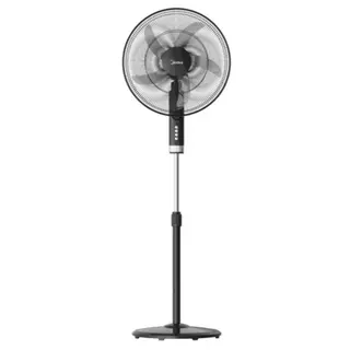 Midea Stand Fan 18 Inch With Remote Control - 3 Speed - 5 Blades - Black - FS45-25MR-BK