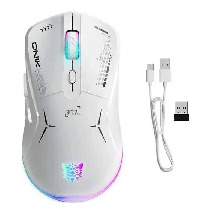 Onikuma CW917 Dual Mode Wireless Gaming Mouse 4800 DPI ماوس جيمنج وايرلس بمستشعر ٤٨٠٠ دي بي آي