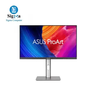 ASUS ProArt Display PA278QGV Gen2 27" QHD IPS Professional Monitor, 120Hz, 95% DCI-P3 Light Sync, ergonomic stand, VESA MediaSync, Green Sustainability - Grey
