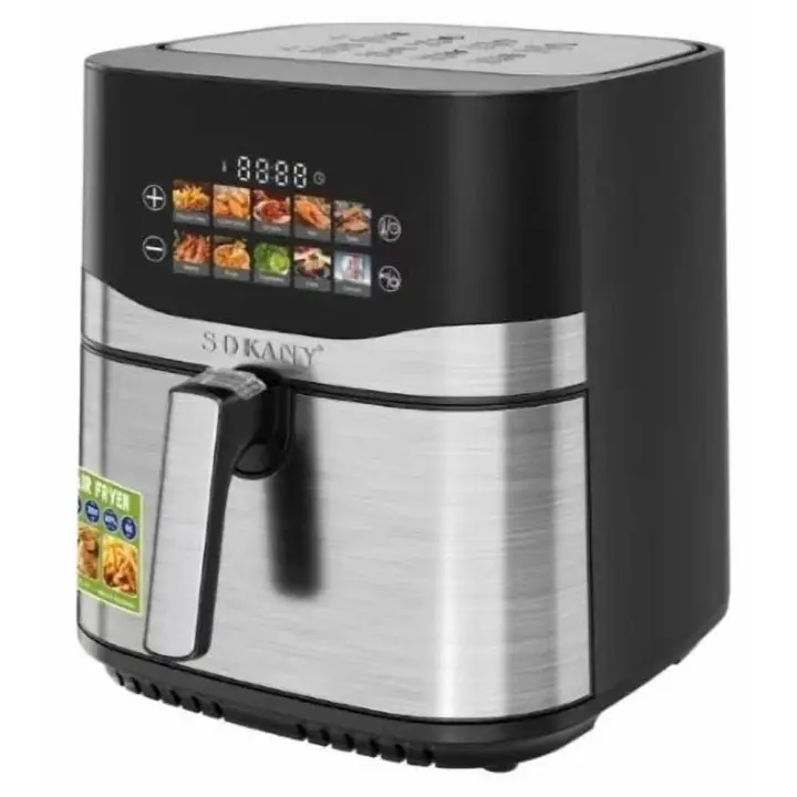 Sokany Digital Air Fryer, 10 Liter, 2200 Watt, Black Silver - SK-10095