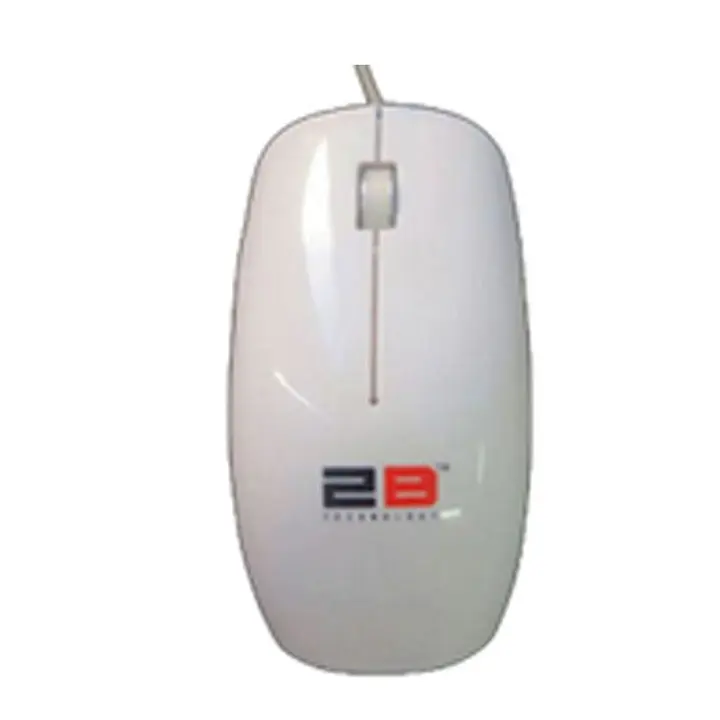 2B (MO17W) Optical Wired Mouse White Piano Finishing