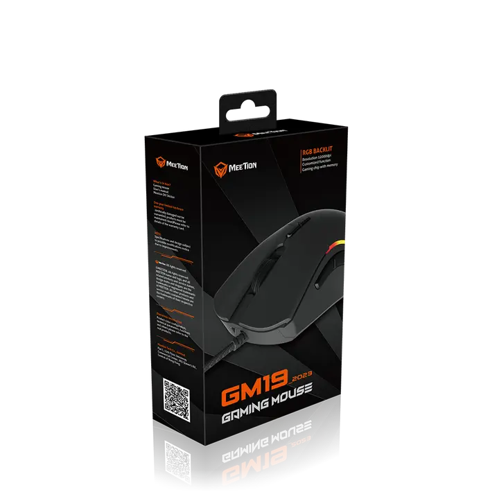 Meetion MT-GM19_2023 Chromatic RGB Circulation Backlit Gaming Mouse