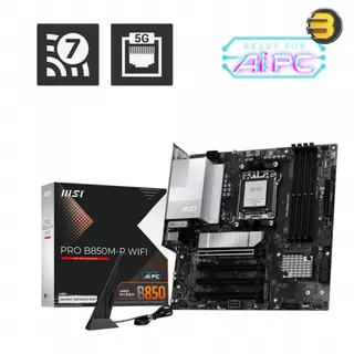 MSI PRO B850M-P WIFI AM5 Motherboard, DDR5, PCIe 5.0, Wi-Fi 7