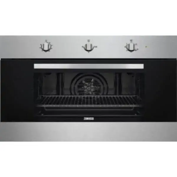 Zanussi Gas Built-In Oven With Grill, 74 Liter, 90 cm, Stainless Steel - ZOG9991X