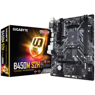 مازر بورد جيجابايت B450M S2H سوكيت معالج AM4