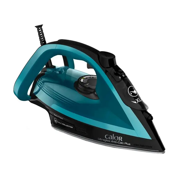 Tefal Ultragliss Plus FV6832E0 Steam Iron, 2800 Watt, 270 ml - Black Blue