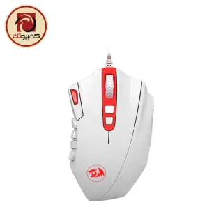 Redragon M901-W Perdition Wired MMO RGB Gaming Mouse, White