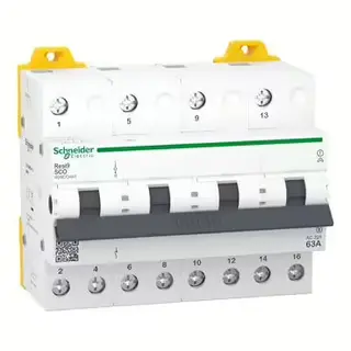 مفتاح التغيير رباعي الأقطاب (4P Changeover Switch), (Resi9), شنايدر إلكتريك 63a