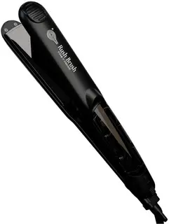 مكواة فرد الشعر راش برش، ألواح سيراميك التورمالين، أسود، RUSH BRUSH RB-S011