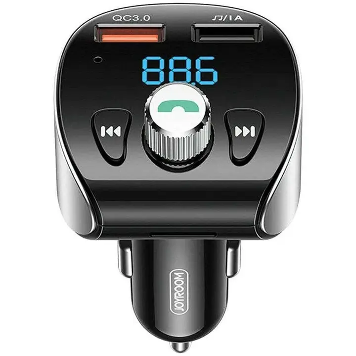 Joyroom JR-CL02 Car Charger QC3 with MP3 Player Bluetooth and FM Transmitter 18W - Black