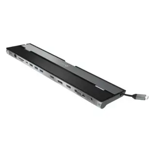 j5create Type-C To ( HDMI-4K*2+SD/TF Card+USB 3.0*3+DisplayPort+PD 100w Charge+Type-C+VGA+Mic+RJ45 Gigabit Ethernet) JCD543