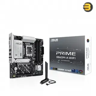 ASUS PRIME B860M-A WIFI, Intel LGA1851, DDR5, PCIe 5.0, Wi‑Fi 6E