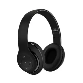 L150 Wireless Bluetooth Headset, Microphone, FM Radio, Memory Card Slot, Foldable Compatible with mobile and computer Black color