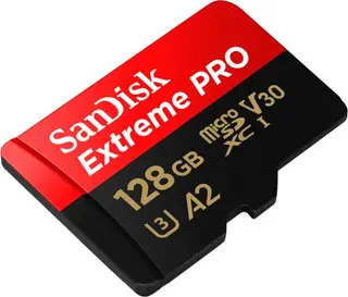 SanDisk Extreme Pro UHS I MicroSD Card 128GB 200MB/s Read, 90MB/s Write for 4K Video