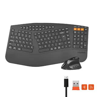 Meetion DirectorB2 Wireless Dual-mode Ergonomic Keyboard & Mouse Combo