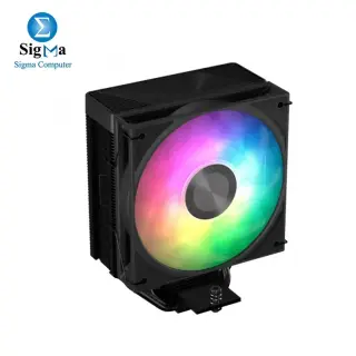 Aerocool Icicle AL40C Single Tower ARGB - Black