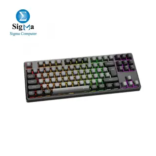 Meetion MK14 TKL RGB Hot Swappable 3 Mode Rechargeable Wireless AndBluetooth Mechanical Keyboard