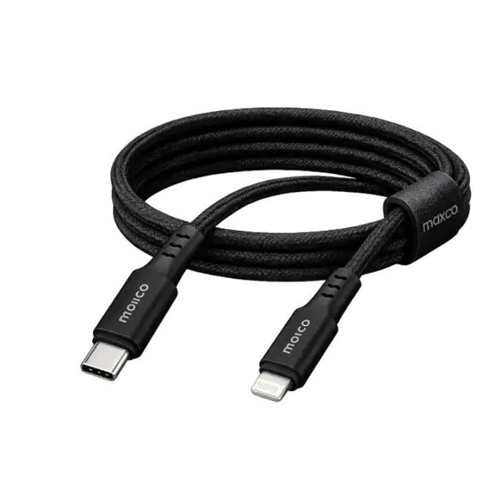 Maxco Cable Tybe-C, Lightning 30W 150CM Black-(MS15CL)