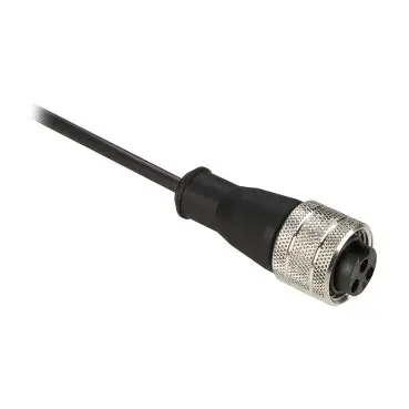 XZCP1865L2 | موصلات سلكية مسبقة XZ، أنثى مستقيمة، 1/2 بوصة 20 UNF، 3 دبابيس، كابل PUR 2 متر