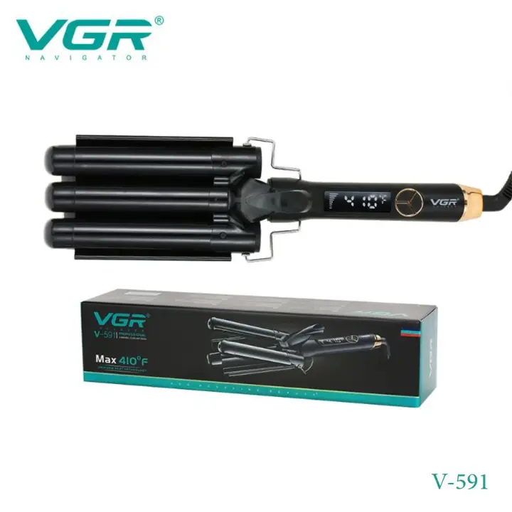 مكواه فرد الشعر VGR V-591 للنساء- اسود