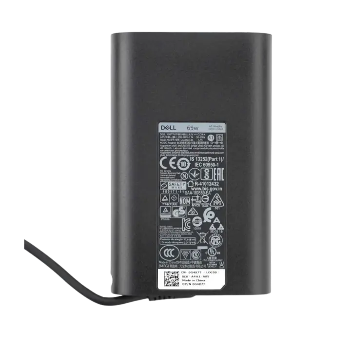 شاحن لاب توب ديل أصلي 65W, Genuine Dell Charger 19.5V 3.34A 7.4×5.0mm, HA65NM130