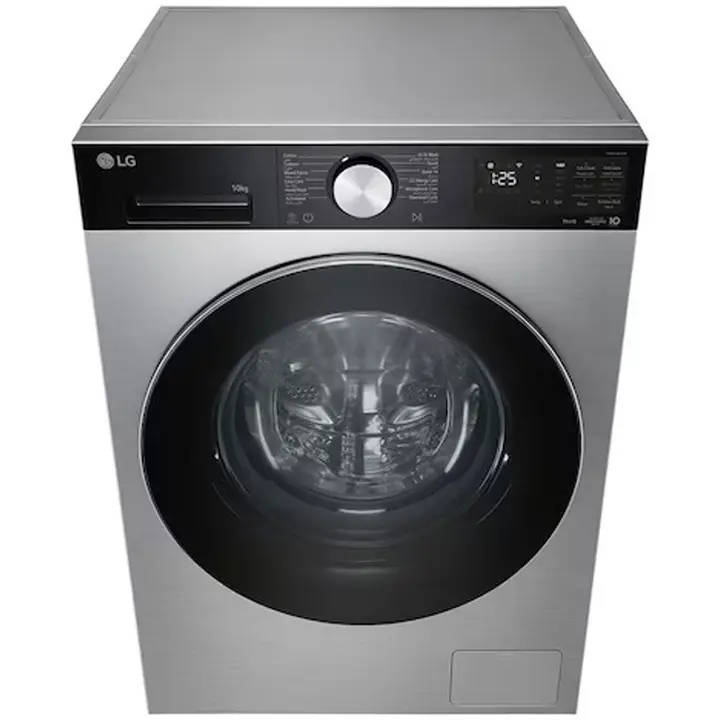 LG Digital Washing Machine 10 kg - 1400 RPM - AI DD - Wi-Fi Option Inverter - Front Loading - Silver - F4X5RYG23