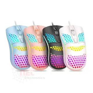 ماوس جسم مضي RGB علبة بينك