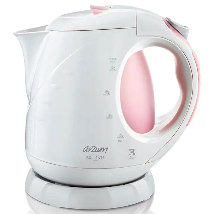 Arzum Water Kettle 2 Liter - 2000 Watt - White*Rose - AR3015