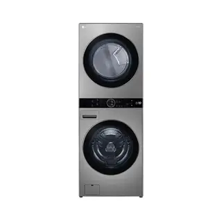 LG Wash Tower Washing Machine TurboWash360 Front Loading 25 Kg - 20 Kg Dryer With Center Control - Inverter - Silver - FWT25WSSFWT20DSS