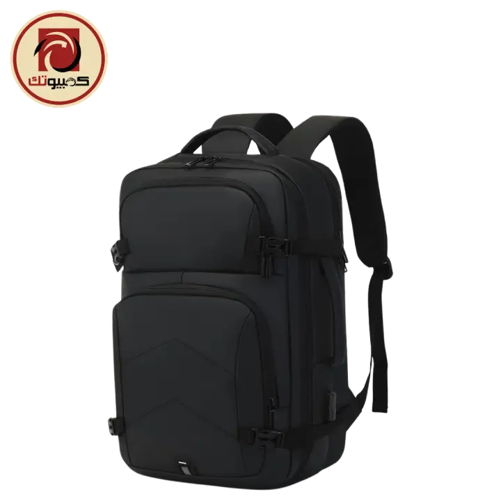 Rahala RAL-2023 Laptop Backpack, 15.6″ Water-Resistant Business Travel Backpack with USB Charging Port