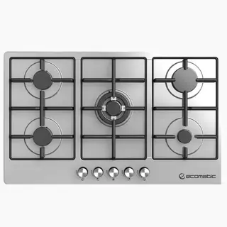 Ecomatic Built-in Gas Hob 90 Cm - 5 Burners - Stainless Steel - S9003M