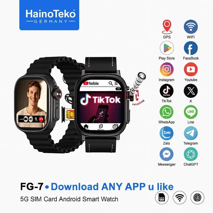 ⌚Haino Teko FG-10 بشريحه وكاميرا ✨