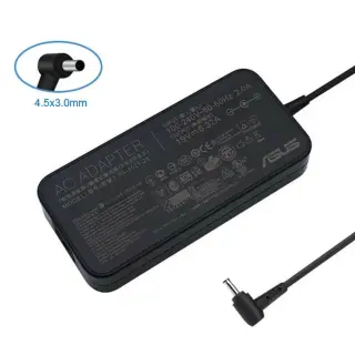 شاحن اسوس أصلي 120 واط, 19V 6.32A, Type 4.5×3.0mm, Original Asus Charger, رقم القطعة PA-1121-28