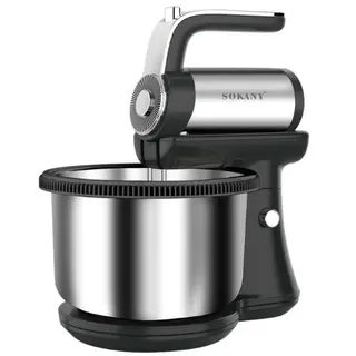 Sokany Stand Mixer Rotating Bowl 4.0 Liter - 1000 Watt - Copper Motor 5 Speeds - Stainless Steel - SK6662
