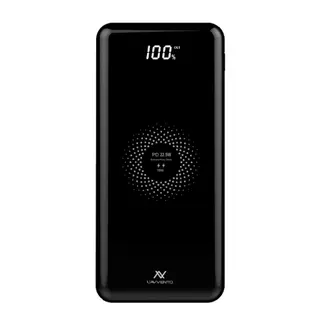 L'AVVENTO (MP125) Power Bank 10000mAh QI Wireless Fast Charger - Black