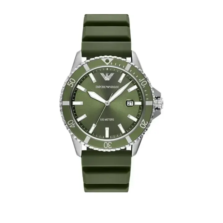 ساعة Emporio Armani World Explorer AR11638 رجالي أخضر, 42 مم