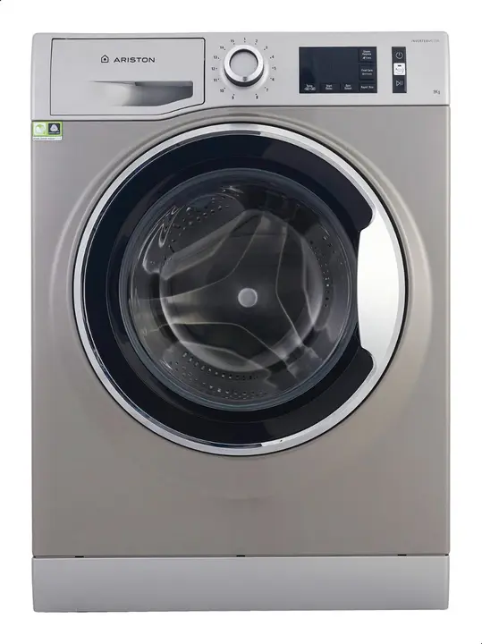 Ariston Inverter Front Load Washing Machine , 9 kg , Silver - NLM11 946 SC A EX