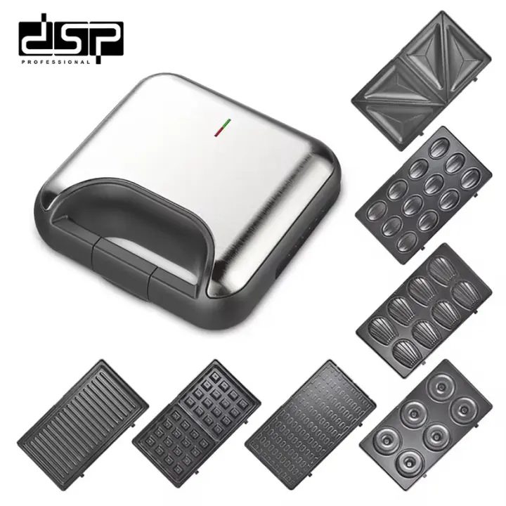 صانع السندويتشات والوافل والدونات 7 في 1 من DSP موديل KC1162