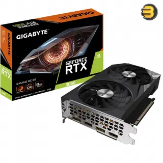 GIGABYTE RTX 3060 Gaming OC 8G Graphics Card, 2X WINDFORCE Fans, 8GB 128-bit GDDR6 - GV-N3060GAMING OC-8GD