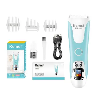 ماكينة قص شعر الأطفال Kemei KM-965 IPX6، صامتة.
