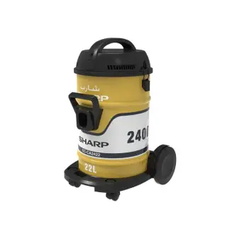 SHARP Pail Can Vacuum Cleaner 2400 Watt Cloth Filter Gold EC-CA2422-X